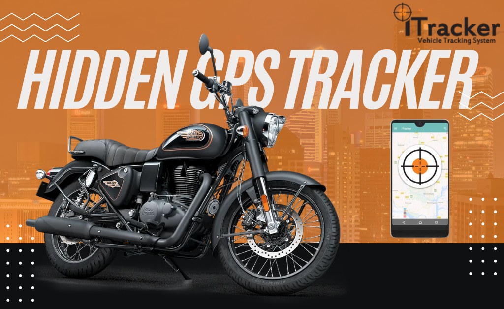 Motorcycle with a Hidden GPS Tracking System