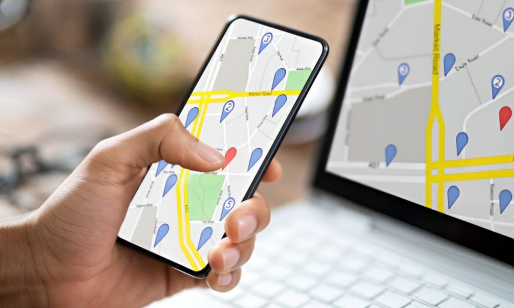 A person reviewing GPS tracker settings on a smartphone screen to ensure accurate tracking and avoid common configuration errors.